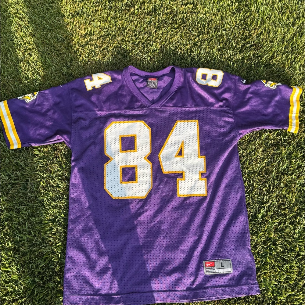 Vintage Minnesota Vikings Jersey Mens Purple NFL Football Randy Moss 84 90s